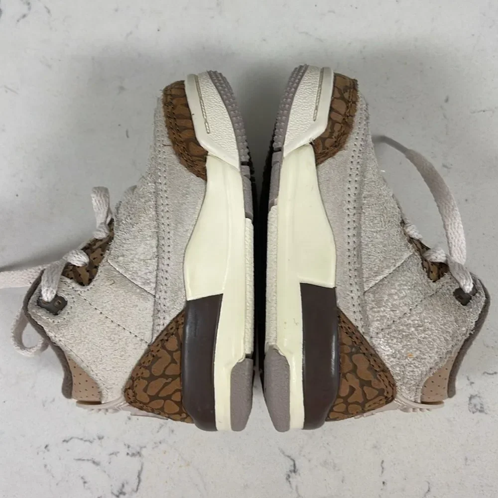 Nike Air Jordan 3 Retro TD Palomino Toddler Size 4C DM0968-102 Worn 3-4 times